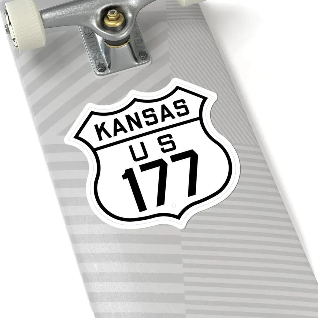 US 177 Kansas 1926 (Kansas) (Road Sign) STICKER Vinyl Kiss-Cut Decal - The Sticker Space