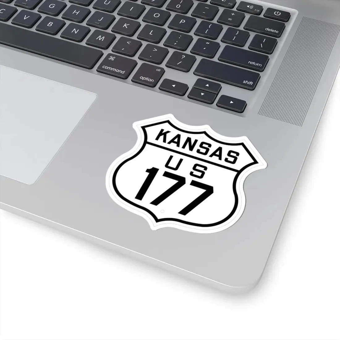 US 177 Kansas 1926 (Kansas) (Road Sign) STICKER Vinyl Kiss-Cut Decal - The Sticker Space