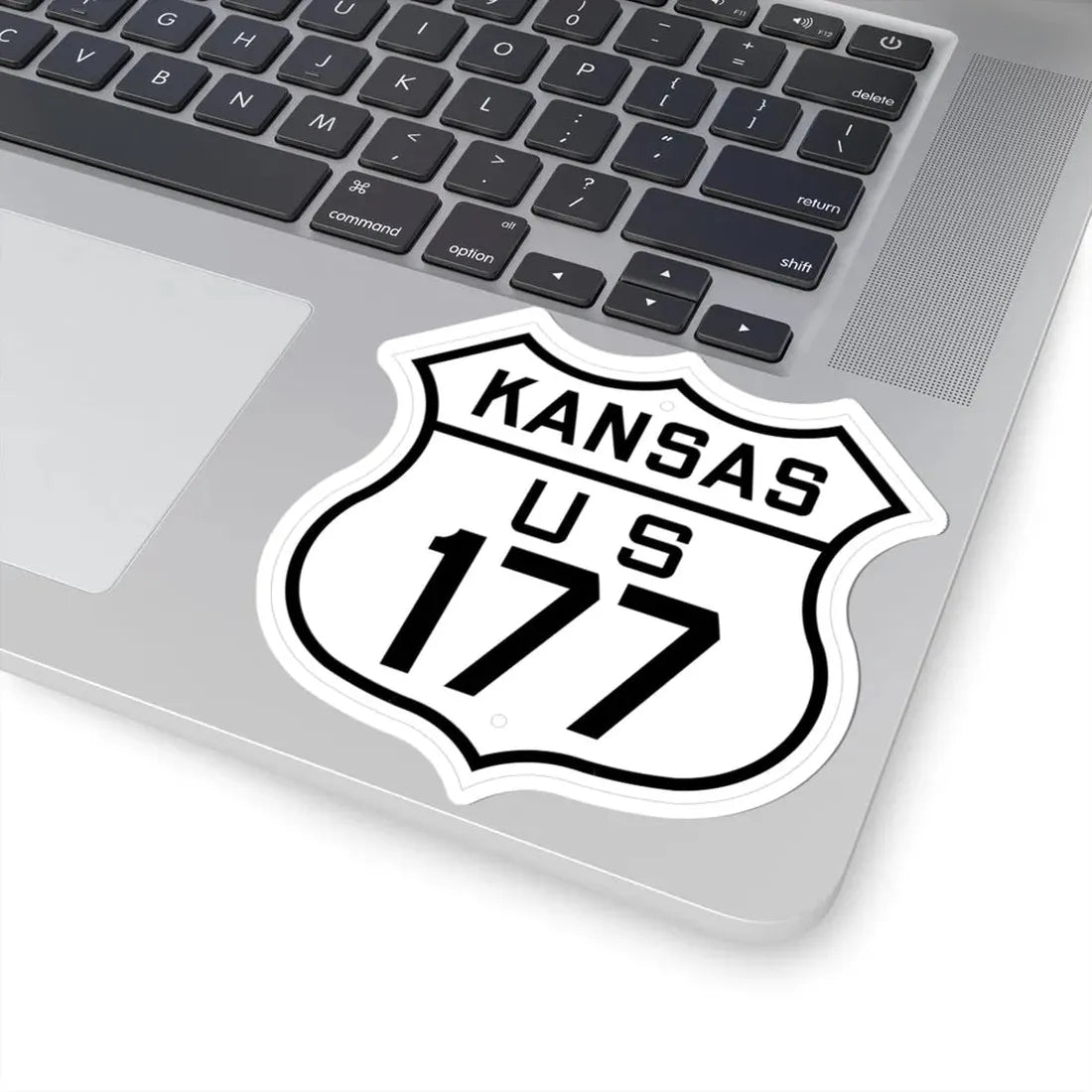 US 177 Kansas 1926 (Kansas) (Road Sign) STICKER Vinyl Kiss-Cut Decal - The Sticker Space