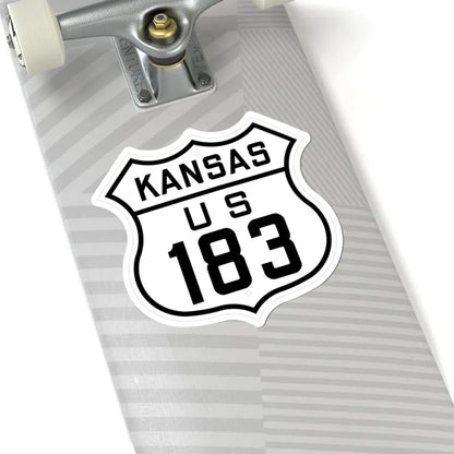 US 183 Kansas 1926 (Kansas) (Road Sign) STICKER Vinyl Kiss-Cut Decal - The Sticker Space