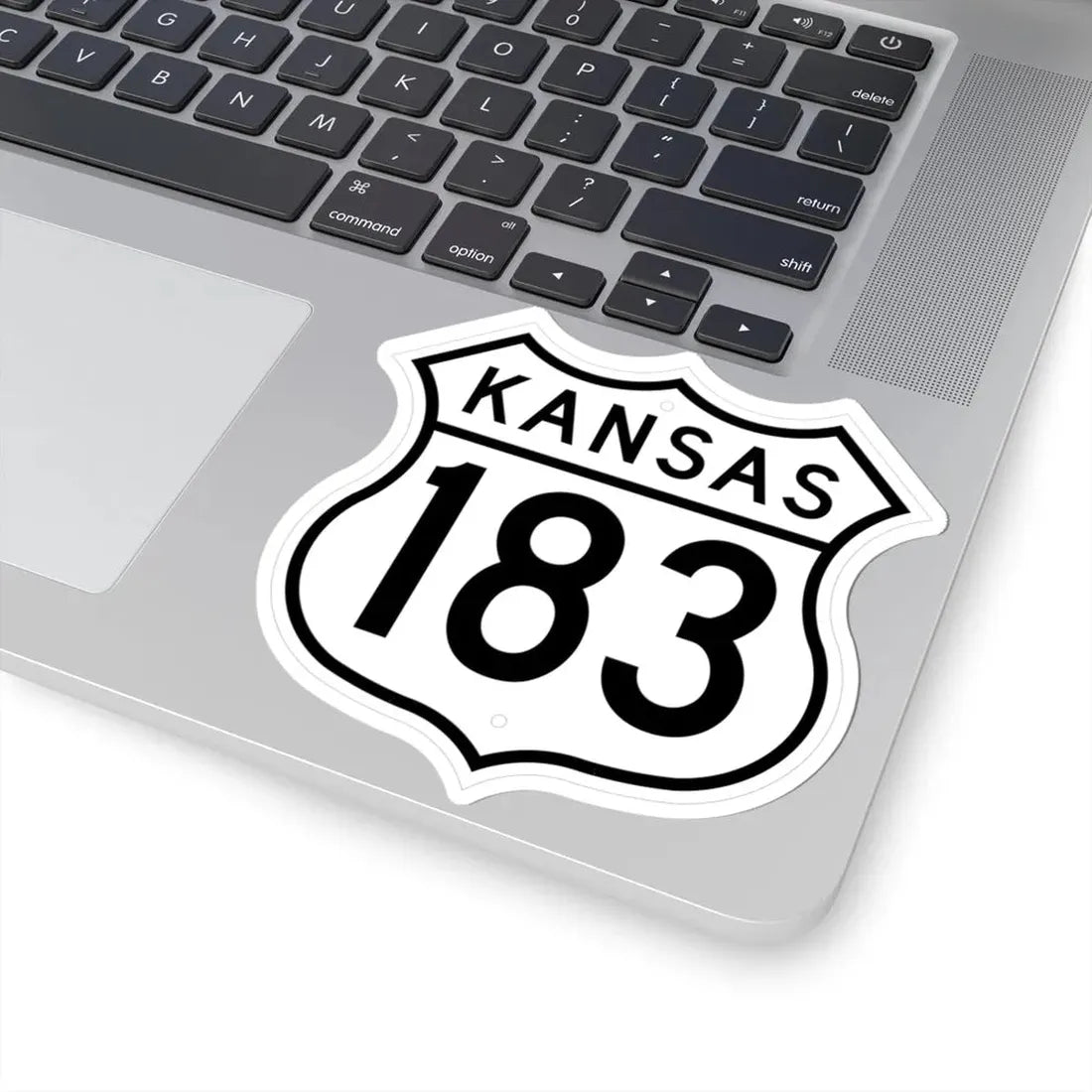 US 183 Kansas 1962 (Kansas) (Road Sign) STICKER Vinyl Kiss-Cut Decal - The Sticker Space