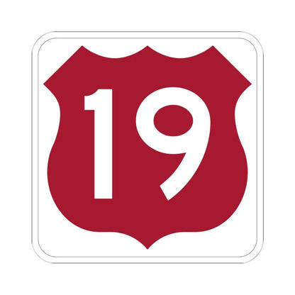 US 19 FL (Florida) (Road Sign) STICKER Vinyl Kiss-Cut Decal 6 Inch White - The Sticker Space