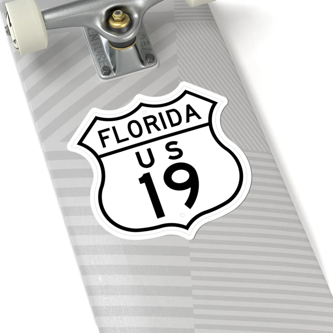 US 19 Florida 1948 (Florida) (Road Sign) STICKER Vinyl Kiss-Cut Decal - The Sticker Space