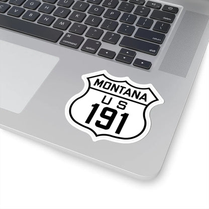 US 191 Montana 1926 (Montana) (Road Sign) STICKER Vinyl Kiss-Cut Decal - The Sticker Space