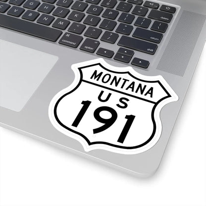 US 191 Montana 1948 (Montana) (Road Sign) STICKER Vinyl Kiss-Cut Decal - The Sticker Space