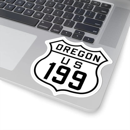 US 199 Oregon 1926 (Oregon) (Road Sign) STICKER Vinyl Kiss-Cut Decal - The Sticker Space