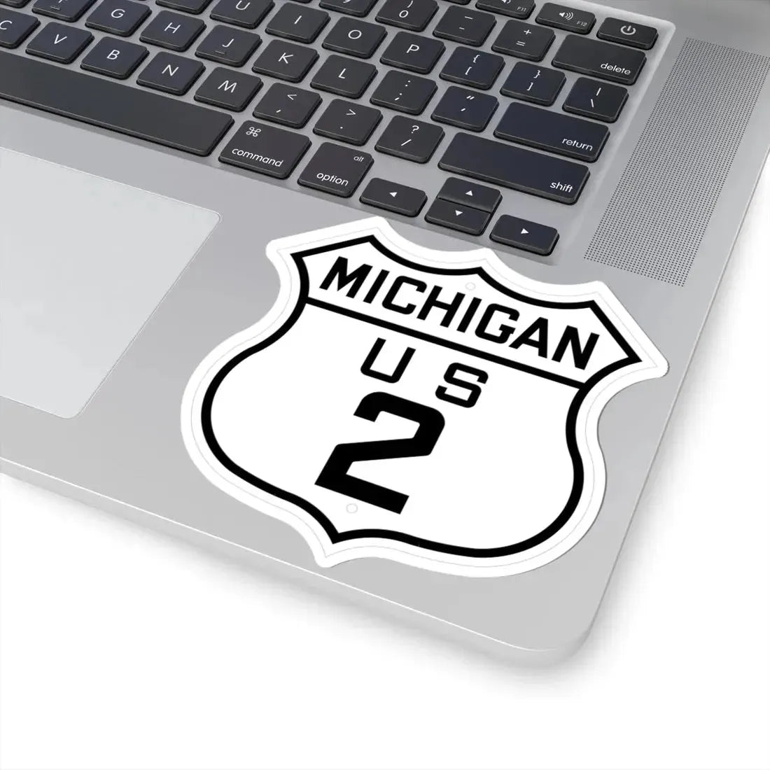 US 2 Michigan 1926 (Michigan) (Road Sign) STICKER Vinyl Kiss-Cut Decal - The Sticker Space