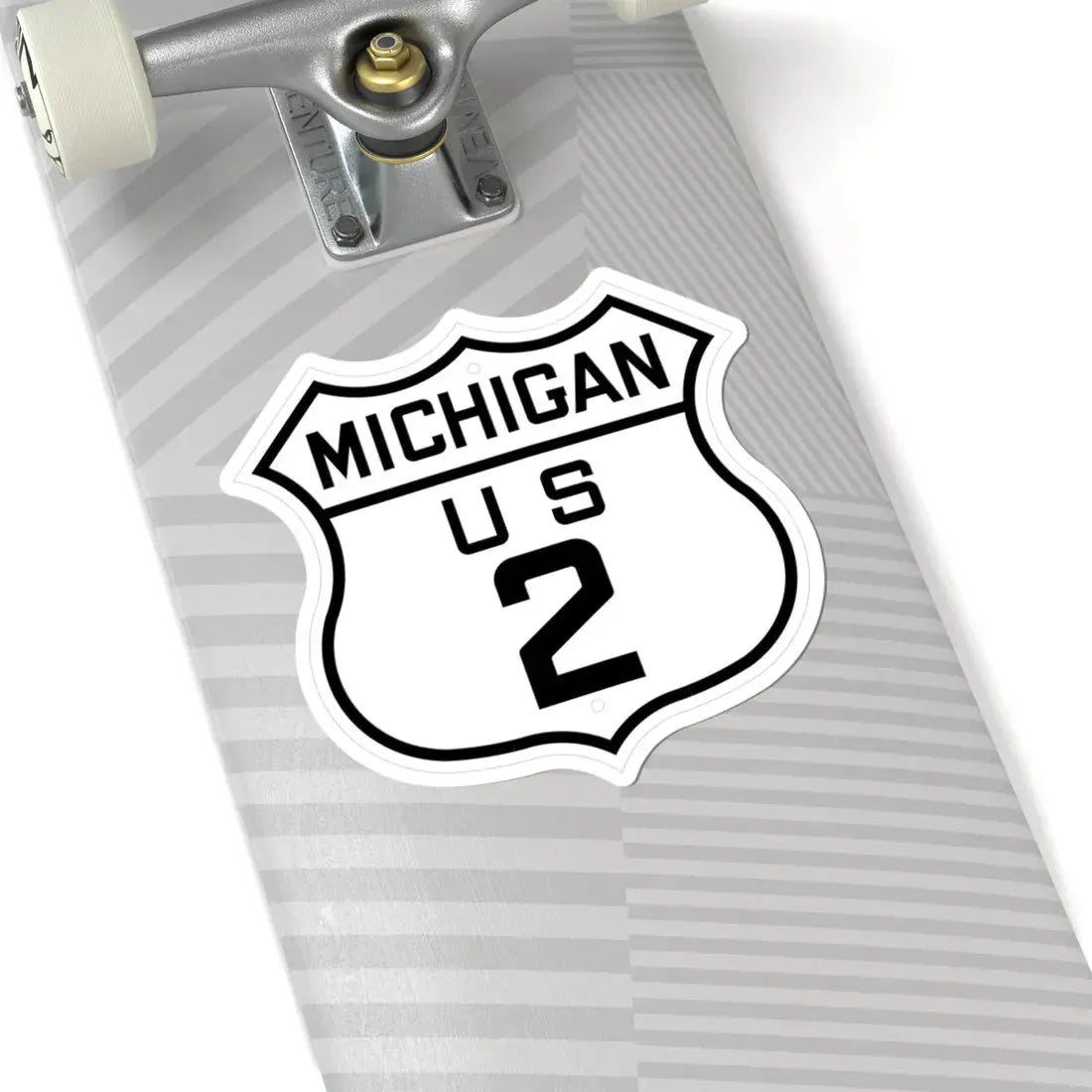 US 2 Michigan 1926 (Michigan) (Road Sign) STICKER Vinyl Kiss-Cut Decal - The Sticker Space