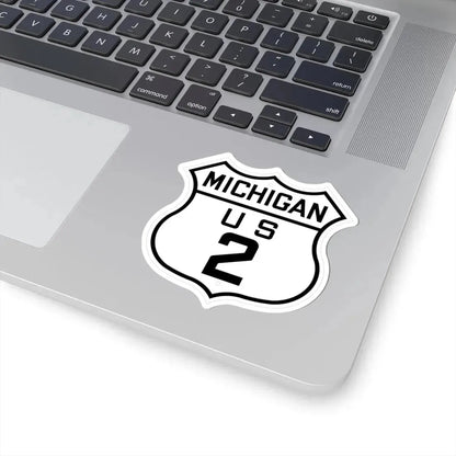 US 2 Michigan 1926 (Michigan) (Road Sign) STICKER Vinyl Kiss-Cut Decal - The Sticker Space