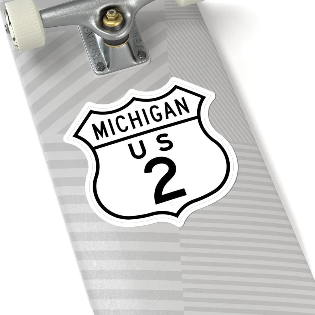 US 2 Michigan 1948 (Michigan) (Road Sign) STICKER Vinyl Kiss-Cut Decal - The Sticker Space
