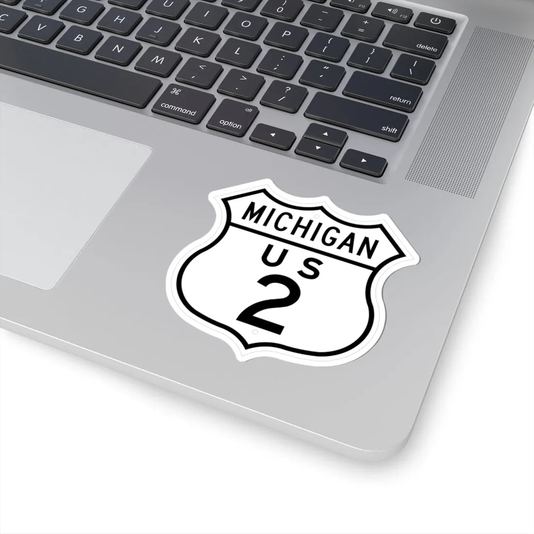 US 2 Michigan 1948 (Michigan) (Road Sign) STICKER Vinyl Kiss-Cut Decal - The Sticker Space