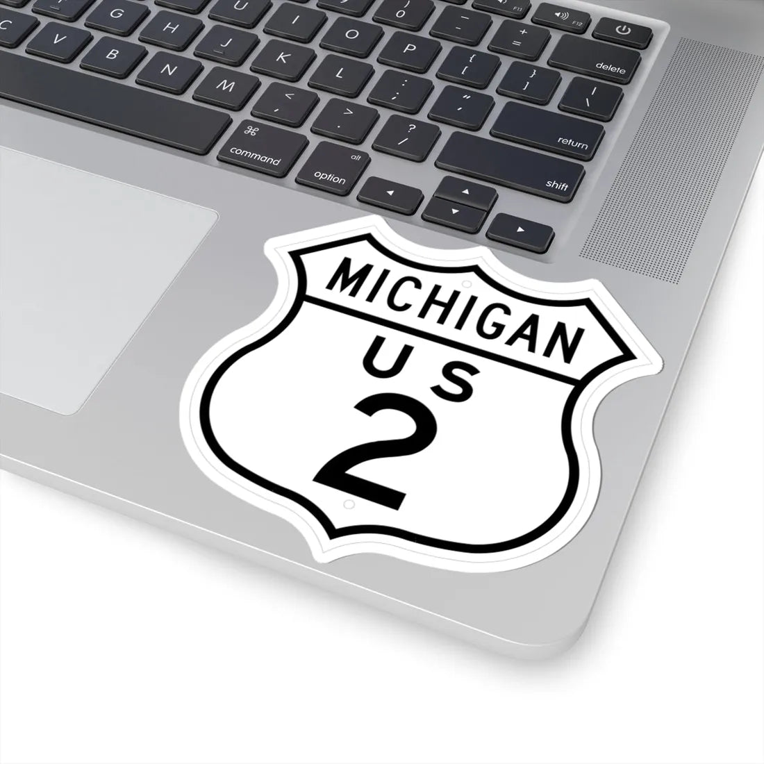 US 2 Michigan 1948 (Michigan) (Road Sign) STICKER Vinyl Kiss-Cut Decal - The Sticker Space
