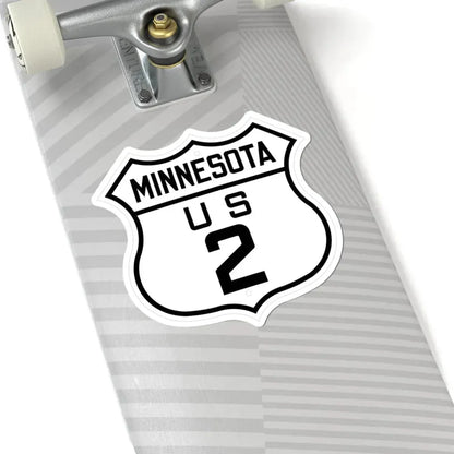 US 2 Minnesota 1926 (Minnesota) (Road Sign) STICKER Vinyl Kiss-Cut Decal - The Sticker Space