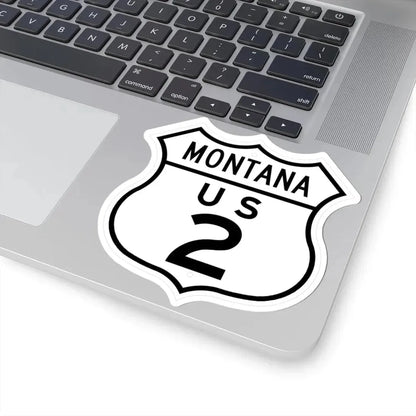 US 2 Montana 1948 (Montana) (Road Sign) STICKER Vinyl Kiss-Cut Decal - The Sticker Space