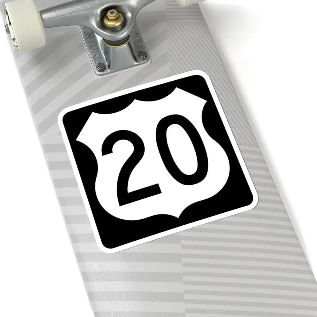 US 20 IA (Iowa) (Road Sign) STICKER Vinyl Kiss-Cut Decal - The Sticker Space