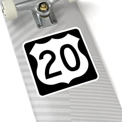US 20 IA (Iowa) (Road Sign) STICKER Vinyl Kiss-Cut Decal - The Sticker Space
