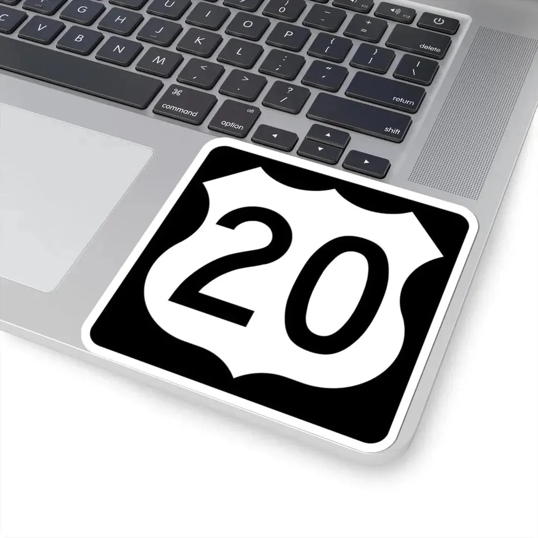 US 20 IA (Iowa) (Road Sign) STICKER Vinyl Kiss-Cut Decal - The Sticker Space