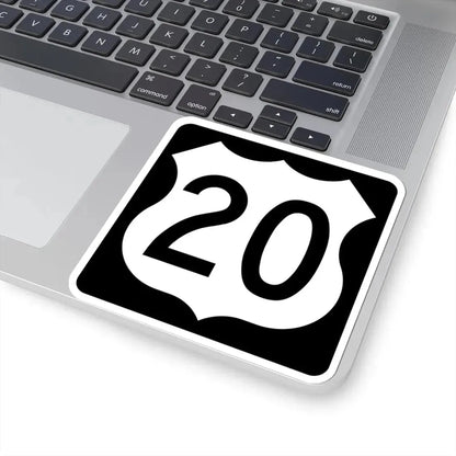 US 20 IA (Iowa) (Road Sign) STICKER Vinyl Kiss-Cut Decal - The Sticker Space