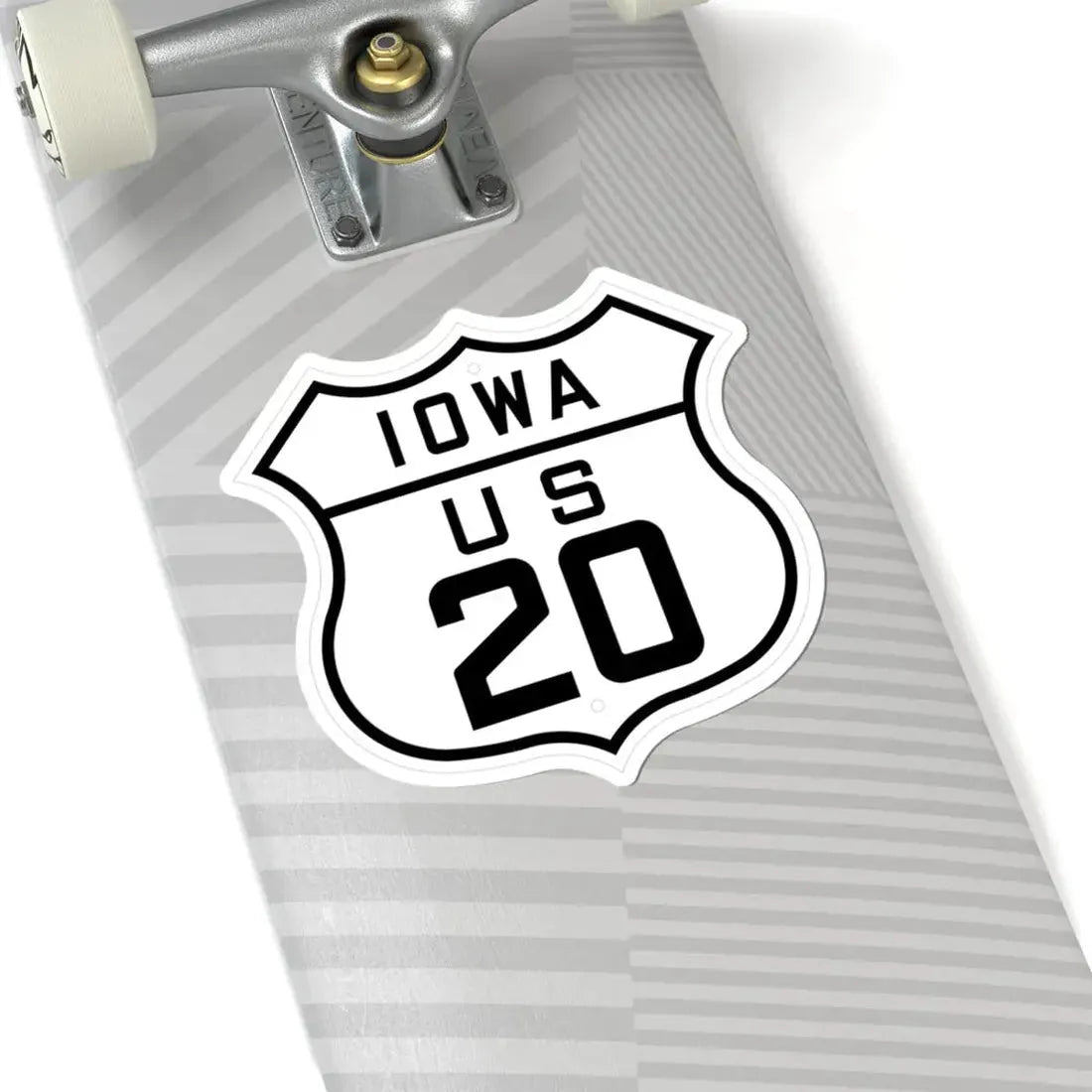 US 20 Iowa 1926 (Iowa) (Road Sign) STICKER Vinyl Kiss-Cut Decal - The Sticker Space