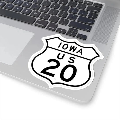 US 20 Iowa 1948 (Iowa) (Road Sign) STICKER Vinyl Kiss-Cut Decal - The Sticker Space