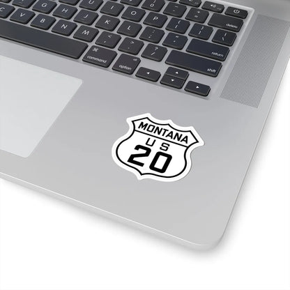US 20 Montana 1926 (Montana) (Road Sign) STICKER Vinyl Kiss-Cut Decal - The Sticker Space