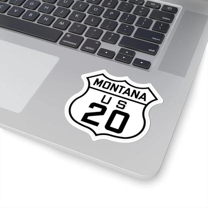 US 20 Montana 1926 (Montana) (Road Sign) STICKER Vinyl Kiss-Cut Decal - The Sticker Space