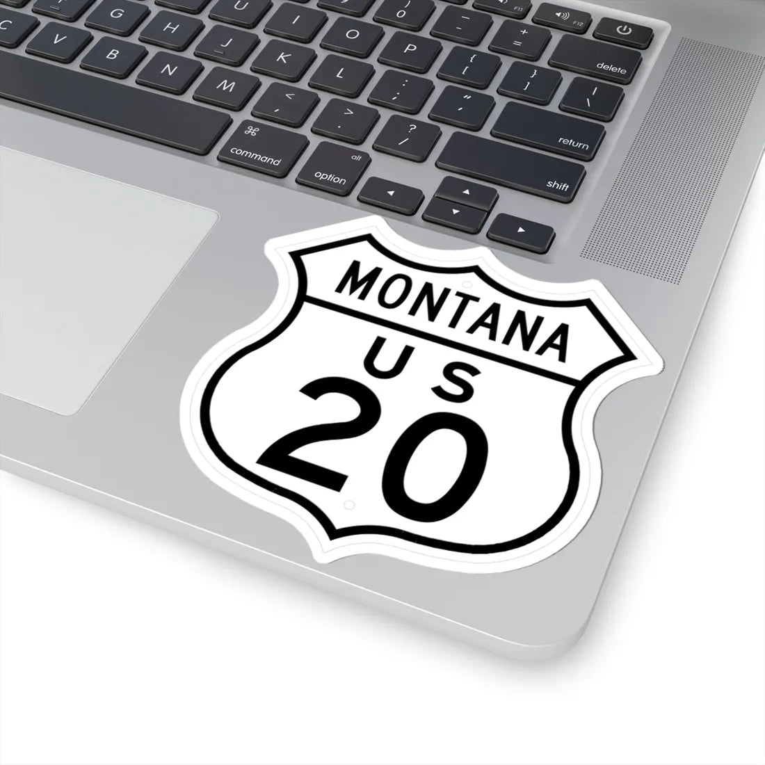 US 20 Montana 1948 (Montana) (Road Sign) STICKER Vinyl Kiss-Cut Decal - The Sticker Space