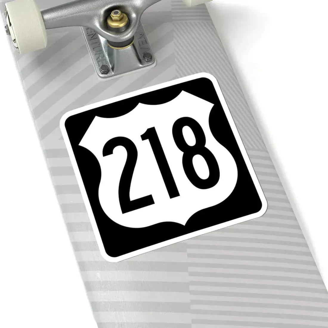 US 218 IA (Iowa) (Road Sign) STICKER Vinyl Kiss-Cut Decal - The Sticker Space