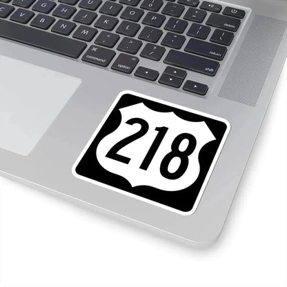 US 218 IA (Iowa) (Road Sign) STICKER Vinyl Kiss-Cut Decal - The Sticker Space