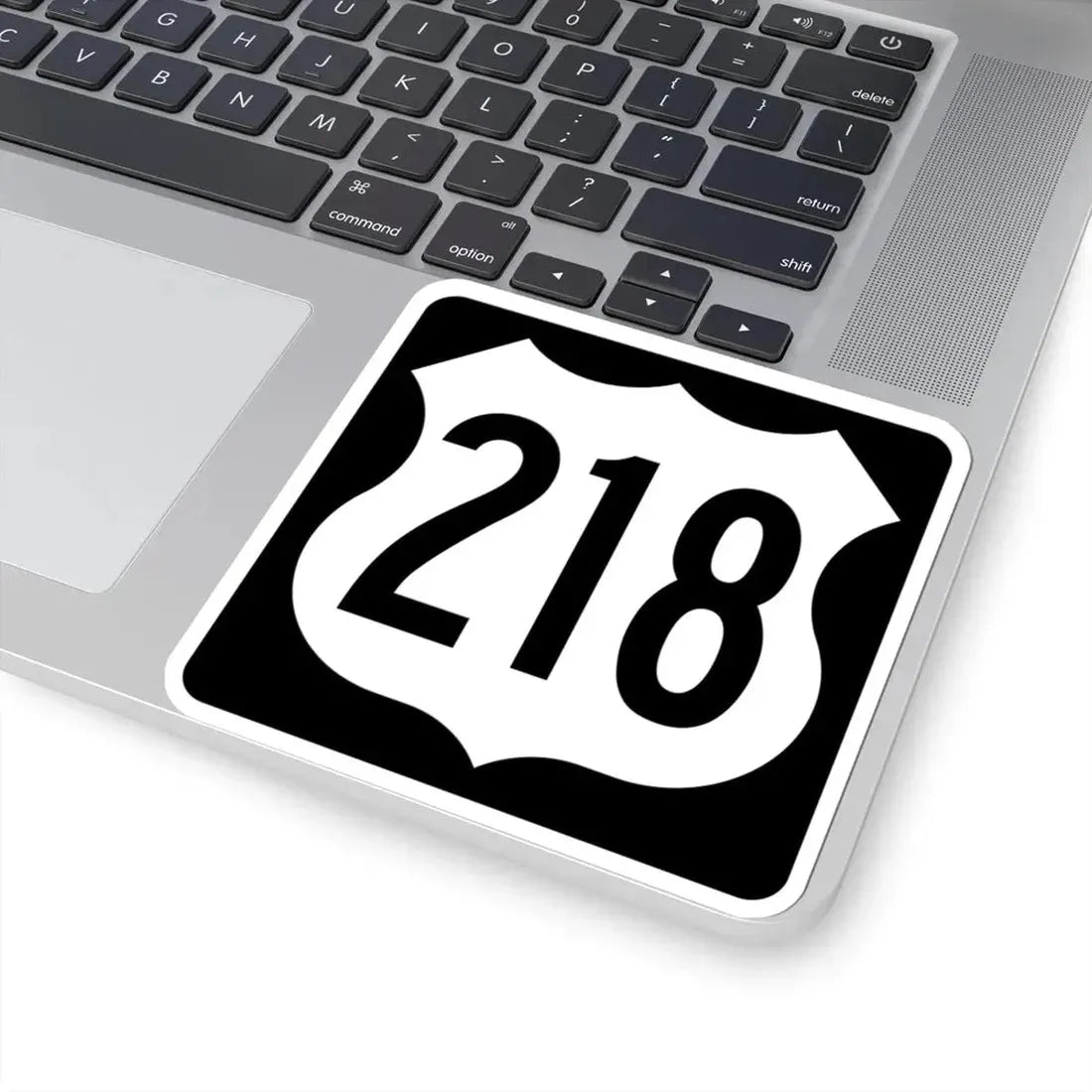 US 218 IA (Iowa) (Road Sign) STICKER Vinyl Kiss-Cut Decal - The Sticker Space