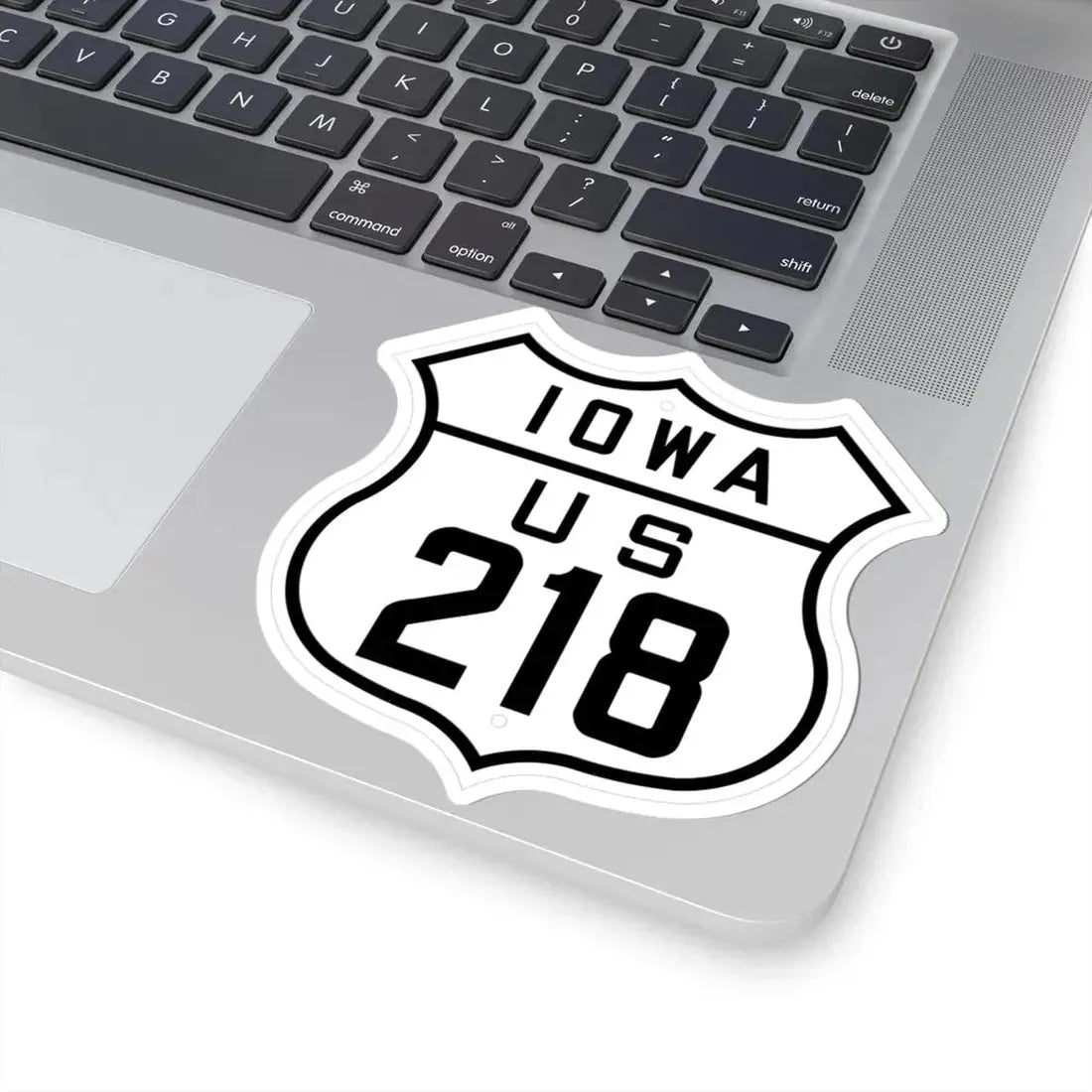 US 218 Iowa 1926 (Iowa) (Road Sign) STICKER Vinyl Kiss-Cut Decal - The Sticker Space
