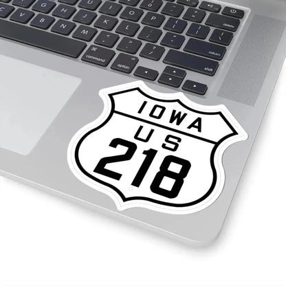 US 218 Iowa 1926 (Iowa) (Road Sign) STICKER Vinyl Kiss-Cut Decal - The Sticker Space