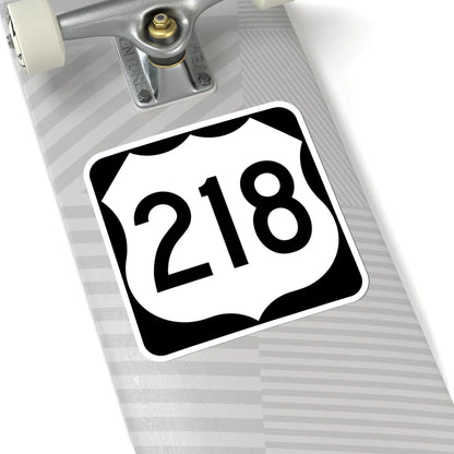 US 218 MN (Minnesota) (Road Sign) STICKER Vinyl Kiss-Cut Decal - The Sticker Space