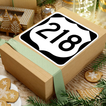 US 218 MN (Minnesota) (Road Sign) STICKER Vinyl Kiss-Cut Decal - The Sticker Space