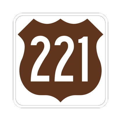 US 221 FL (Florida) (Road Sign) STICKER Vinyl Kiss-Cut Decal 4 Inch White - The Sticker Space