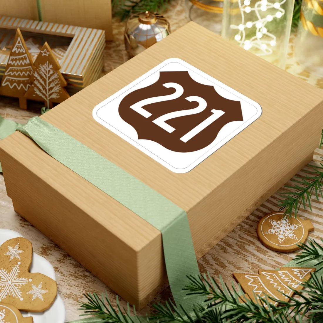 US 221 FL (Florida) (Road Sign) STICKER Vinyl Kiss-Cut Decal - The Sticker Space