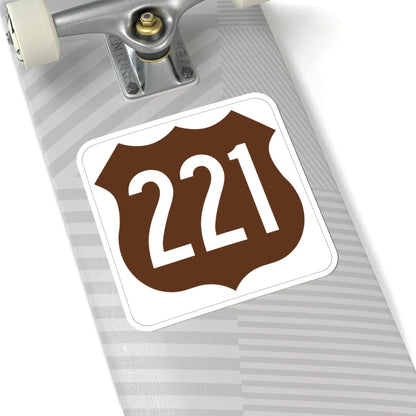 US 221 FL (Florida) (Road Sign) STICKER Vinyl Kiss-Cut Decal - The Sticker Space