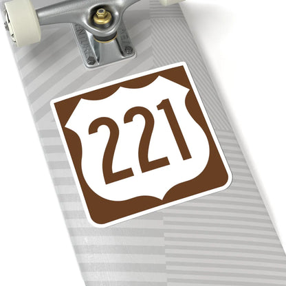 US 221 FL reversed (Florida) (Road Sign) STICKER Vinyl Kiss-Cut Decal - The Sticker Space