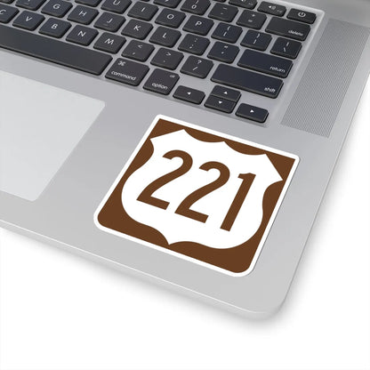 US 221 FL reversed (Florida) (Road Sign) STICKER Vinyl Kiss-Cut Decal - The Sticker Space