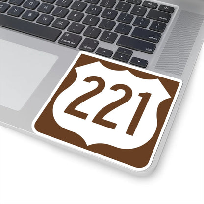 US 221 FL reversed (Florida) (Road Sign) STICKER Vinyl Kiss-Cut Decal - The Sticker Space