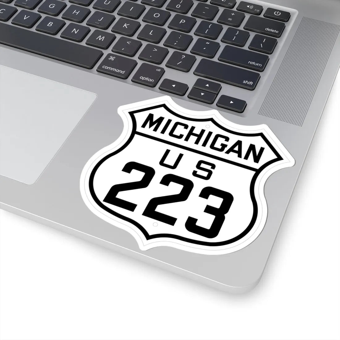 US 223 Michigan 1926 (Michigan) (Road Sign) STICKER Vinyl Kiss-Cut Decal - The Sticker Space