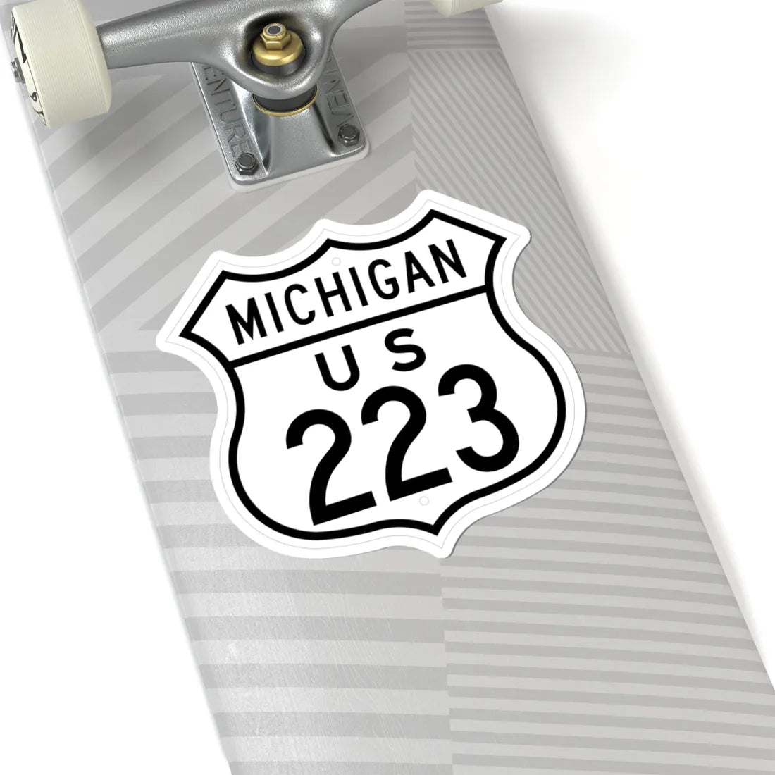US 223 Michigan 1948 (Michigan) (Road Sign) STICKER Vinyl Kiss-Cut Decal - The Sticker Space