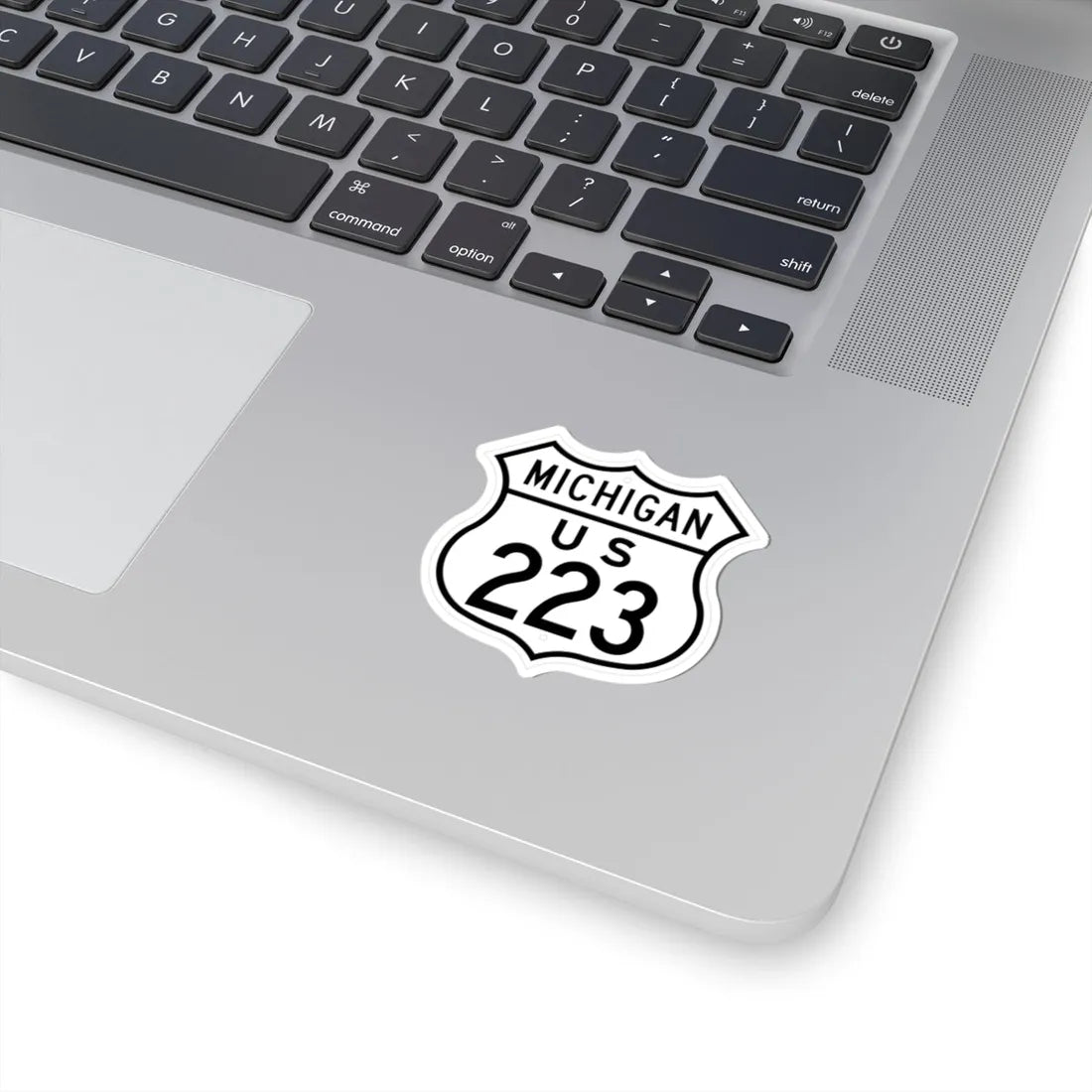 US 223 Michigan 1948 (Michigan) (Road Sign) STICKER Vinyl Kiss-Cut Decal - The Sticker Space