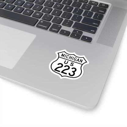 US 223 Michigan 1948 (Michigan) (Road Sign) STICKER Vinyl Kiss-Cut Decal - The Sticker Space