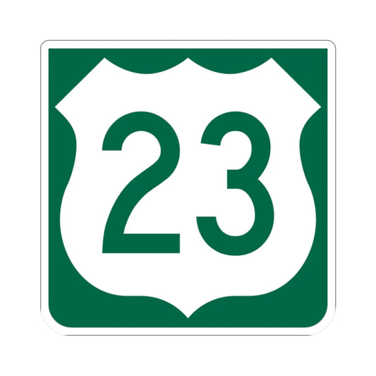 US 23 FL reversed (Florida) (Road Sign) STICKER Vinyl Kiss-Cut Decal 2 Inch White - The Sticker Space