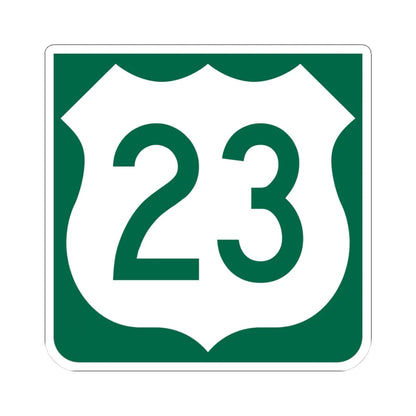 US 23 FL reversed (Florida) (Road Sign) STICKER Vinyl Kiss-Cut Decal 3 Inch White - The Sticker Space