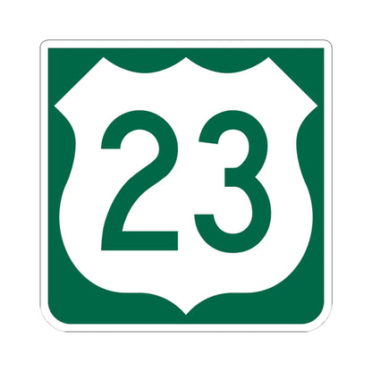US 23 FL reversed (Florida) (Road Sign) STICKER Vinyl Kiss-Cut Decal 4 Inch White - The Sticker Space