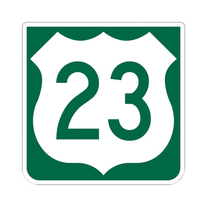 US 23 FL reversed (Florida) (Road Sign) STICKER Vinyl Kiss-Cut Decal 6 Inch White - The Sticker Space