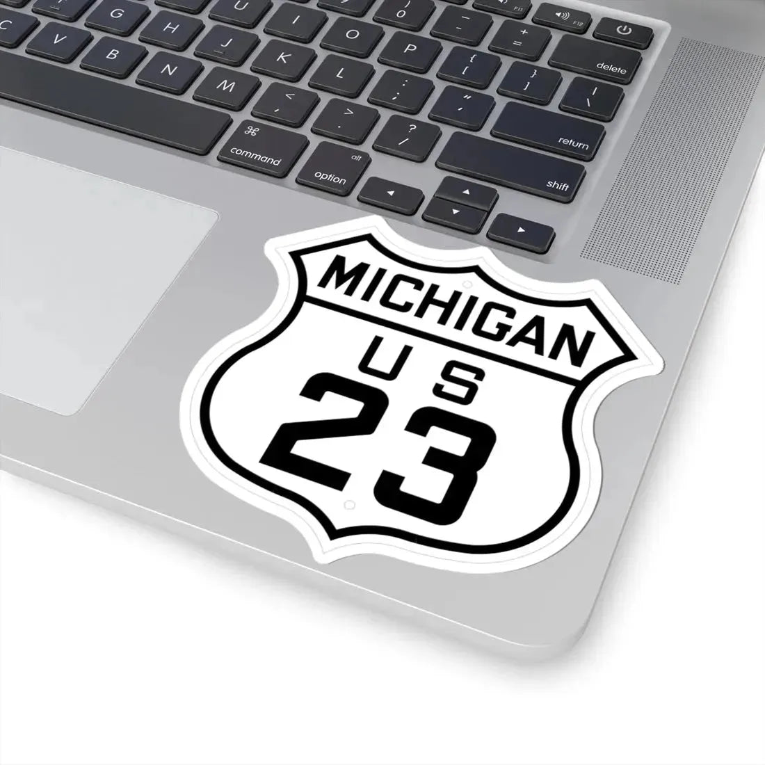 US 23 Michigan 1926 (Michigan) (Road Sign) STICKER Vinyl Kiss-Cut Decal - The Sticker Space