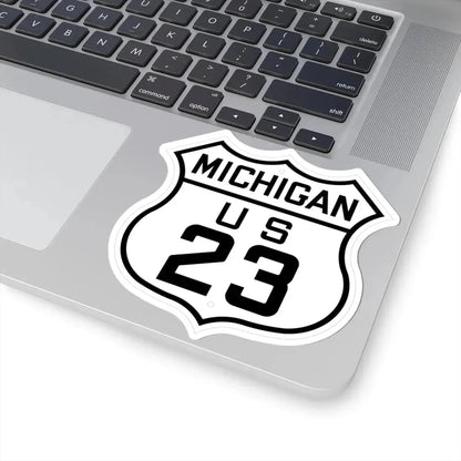 US 23 Michigan 1926 (Michigan) (Road Sign) STICKER Vinyl Kiss-Cut Decal - The Sticker Space